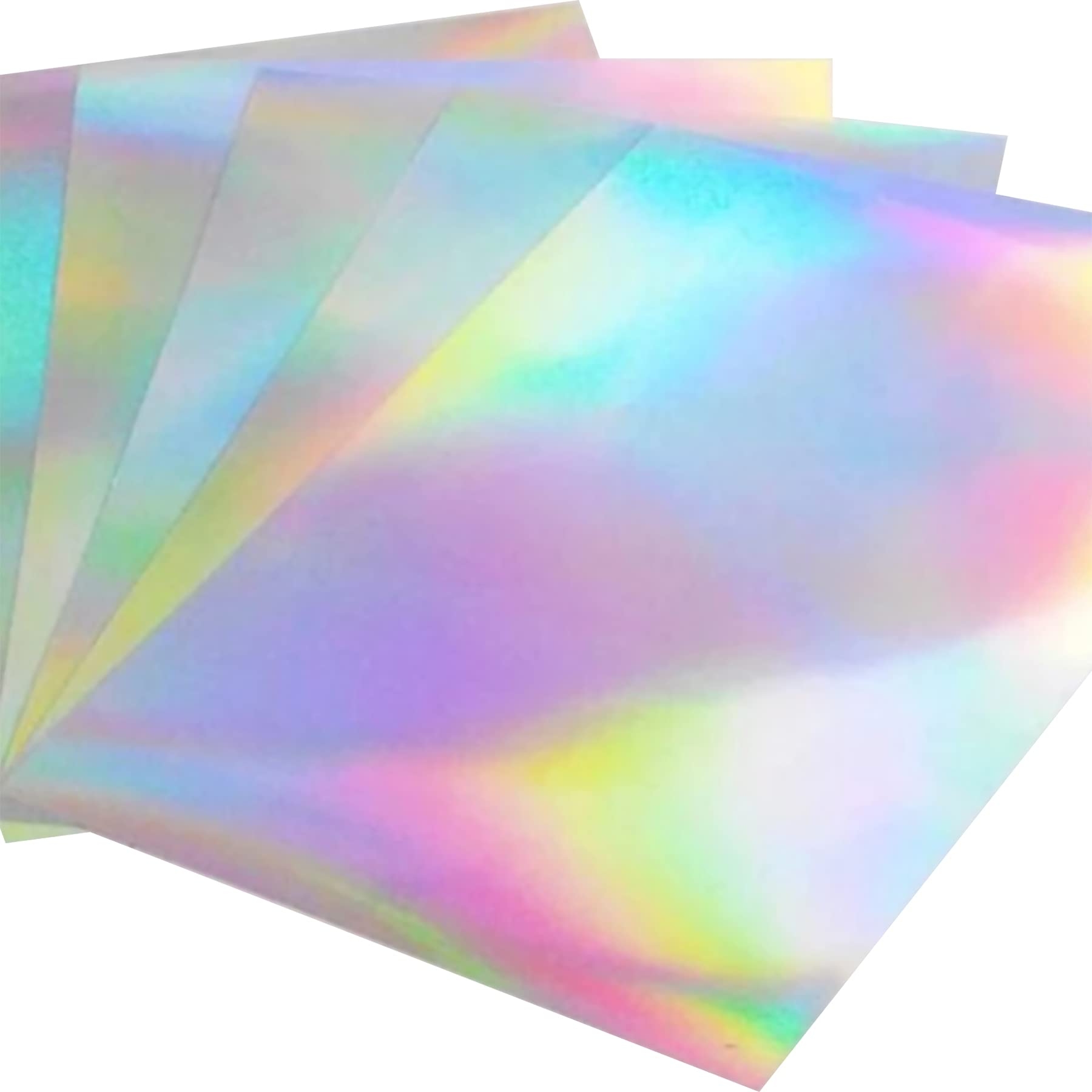 10 Sheets Holographic A4 Size 21x29 7cm Printable Vinyl Sticker Paper Waterproof Sticker Paper Rainbow Vinyl Sticker Paper For Inkjet Laser Printer Amazon de Stationery Office Supplies