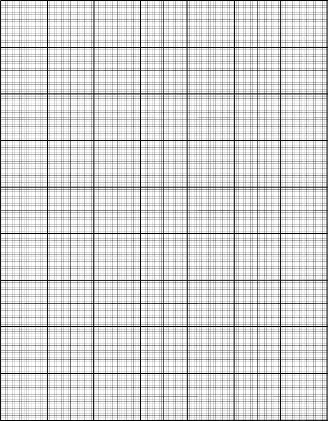 Full Page Printable Graph Paper 20 By 20