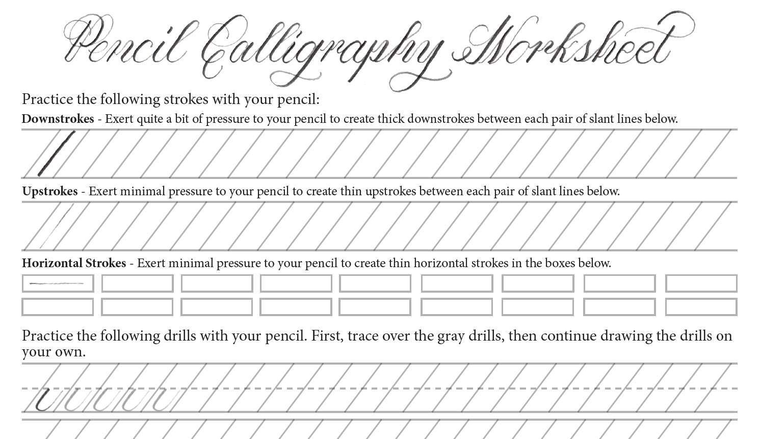 Calligraphy Alphabet Printables