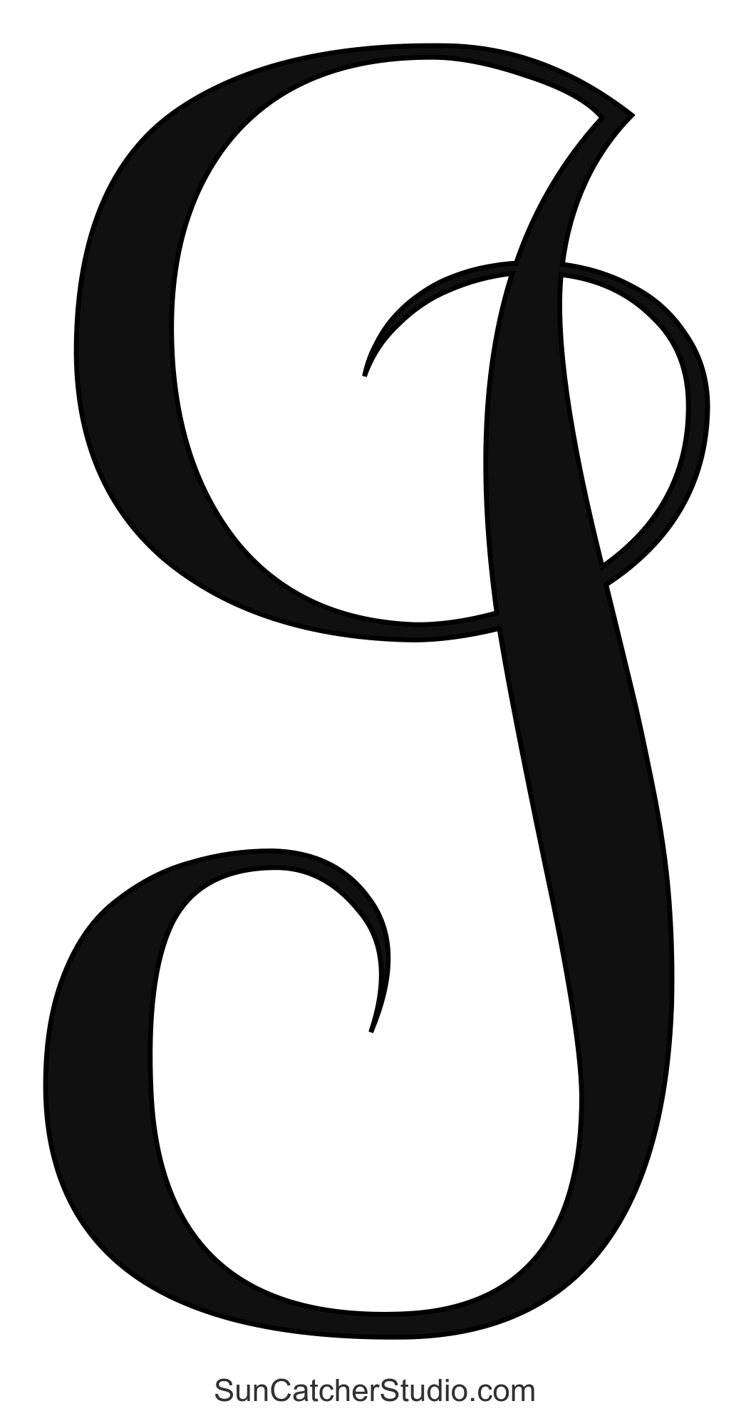 Calligraphy Alphabet Letters Printable Monogram Font Free Printables Monograms Design Tools Patterns DIY Projects