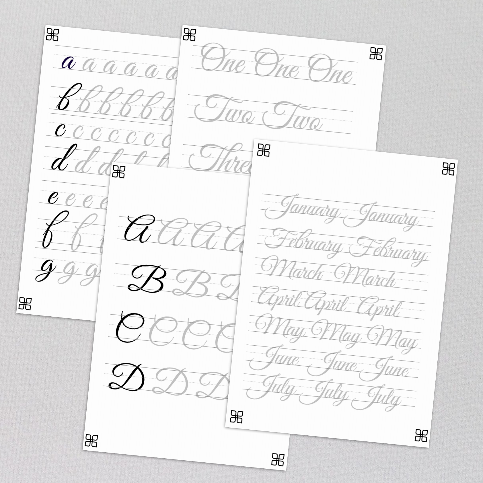 CALLIGRAPHY LETTERS TRACING Handwriting Letters Calligraph Inspire Uplift