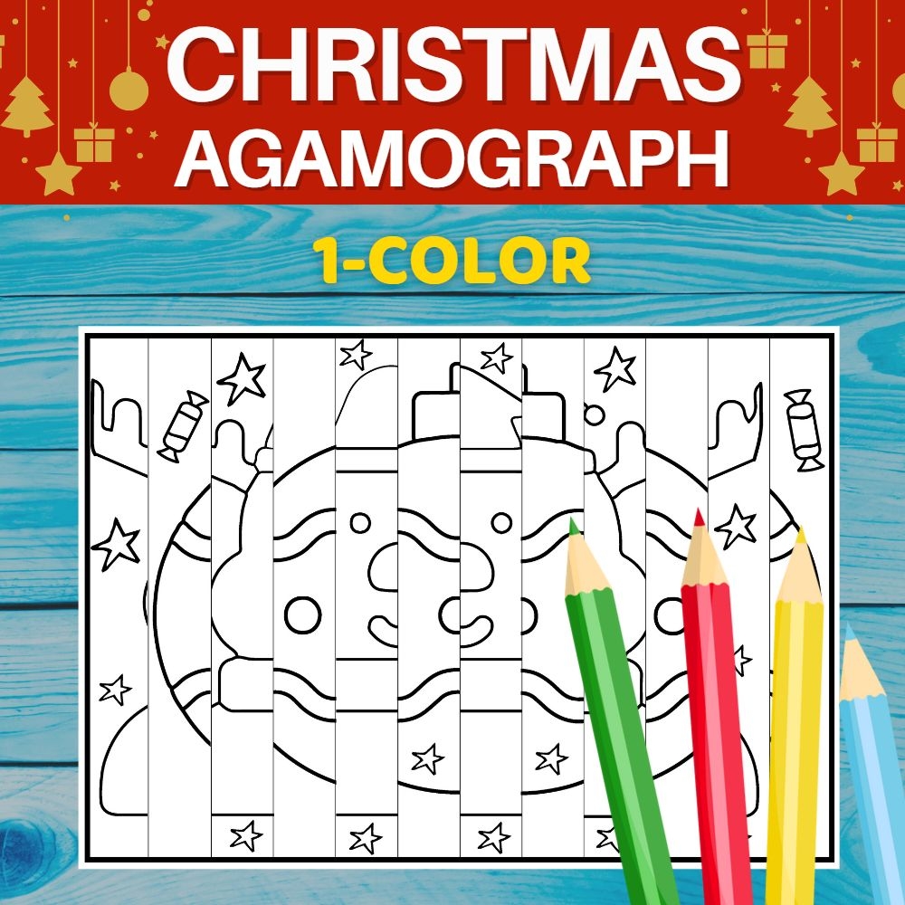 Christmas Agamograph Printable Paper Craft Reindeer Agamograph Made By Teachers