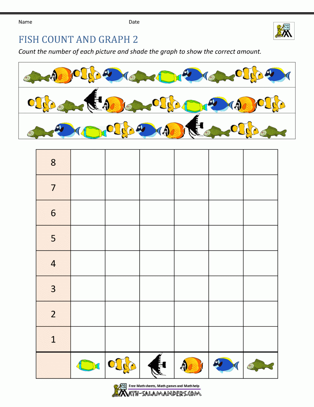 Goldfish Graphing Free Printable