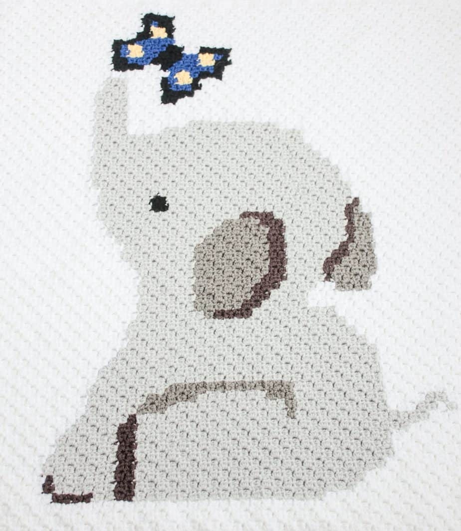 Crochet Elephant Blanket Free C2C Graphgan Crochet Pattern