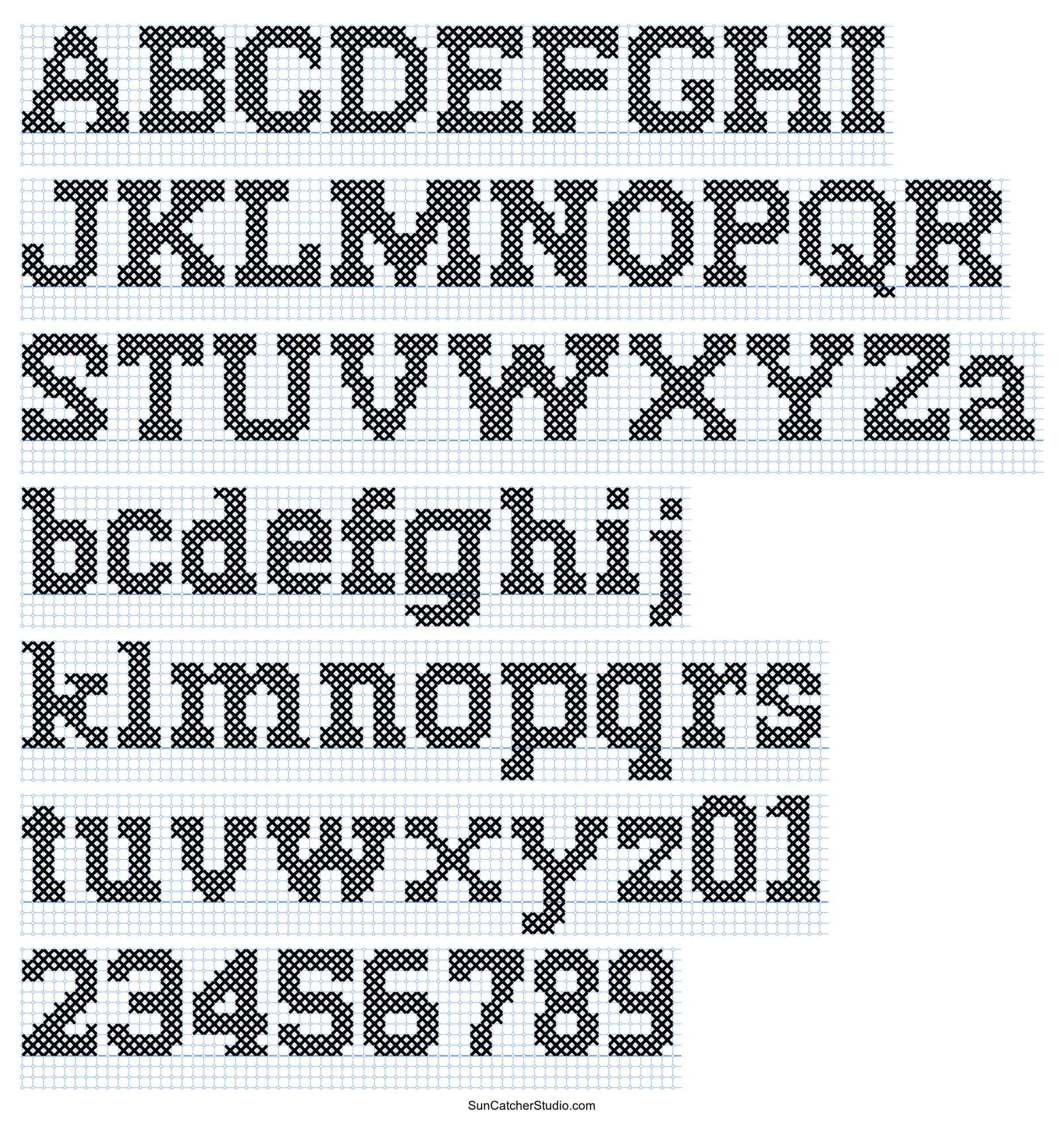 Cross Stitch Letters Generator And Alphabet Font Patterns Free Printables Monograms Design Tools Patterns DIY Projects