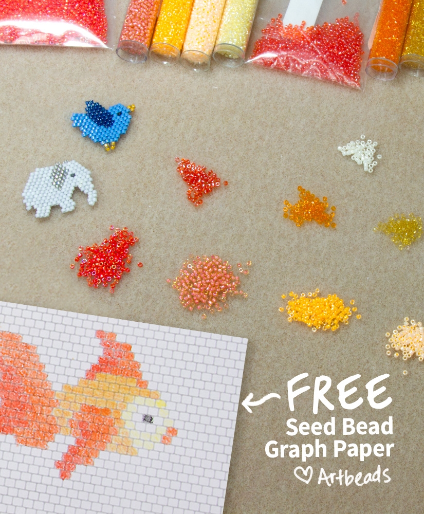 Designer Downloads Free Printable Seed Bead Graph Paper Artbeads Blog