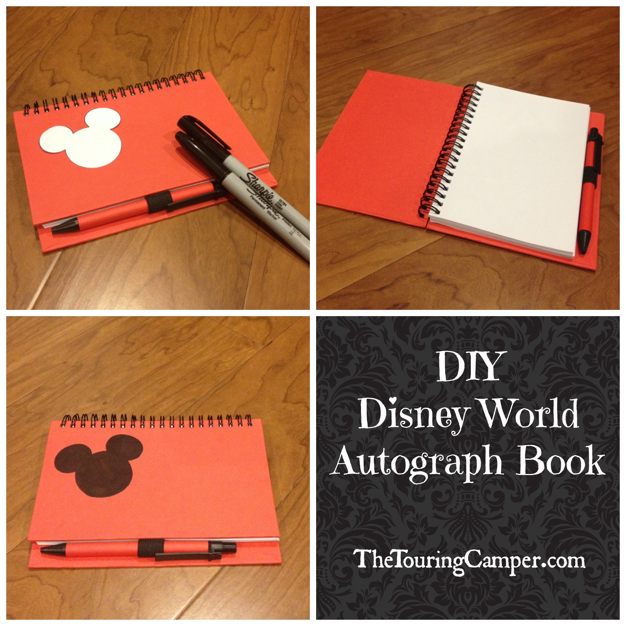 DIY Disney Autograph Book The Touring Camper