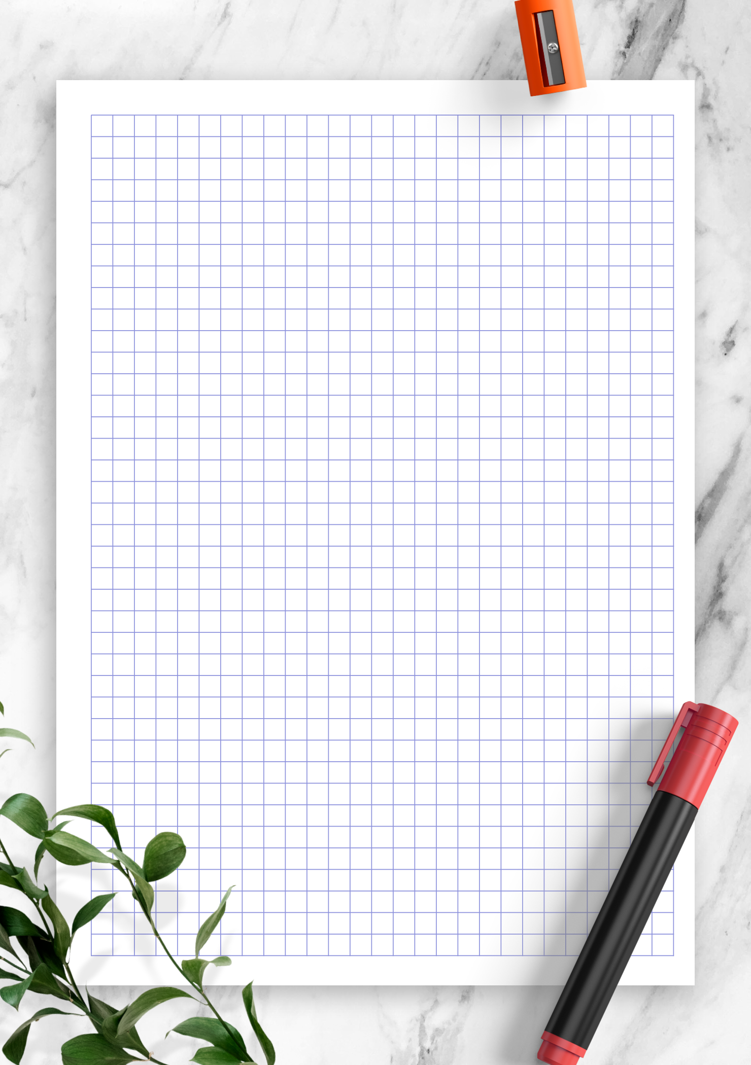 Graph Paper Template Printable
