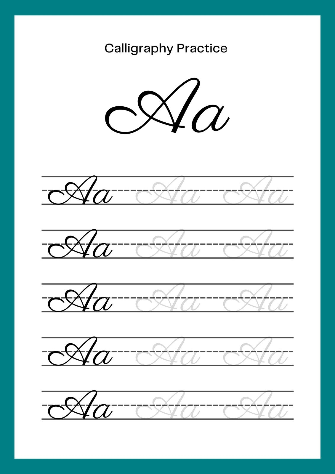 Free And Customizable Calligraphy Templates