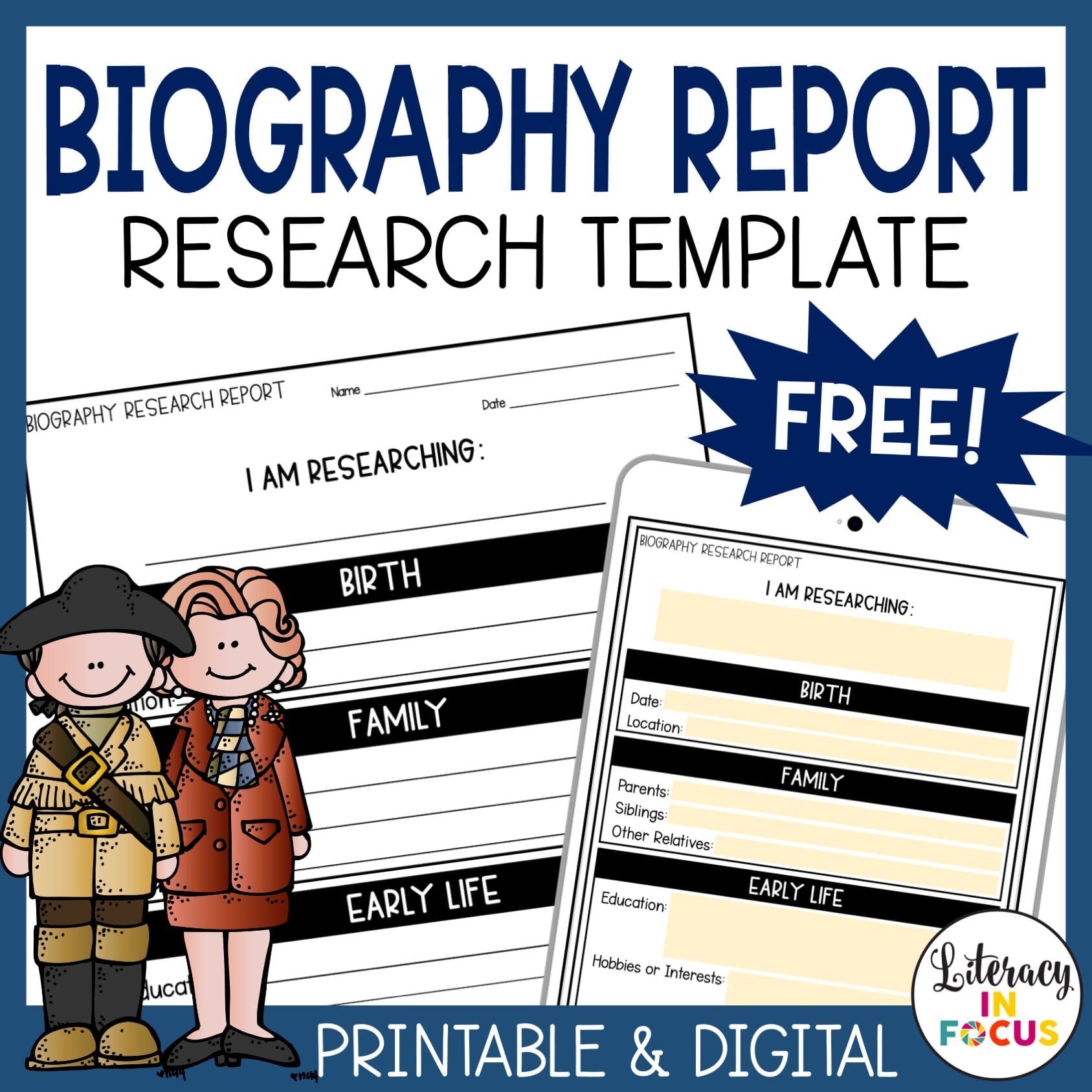 Free Printable Biography Worksheets