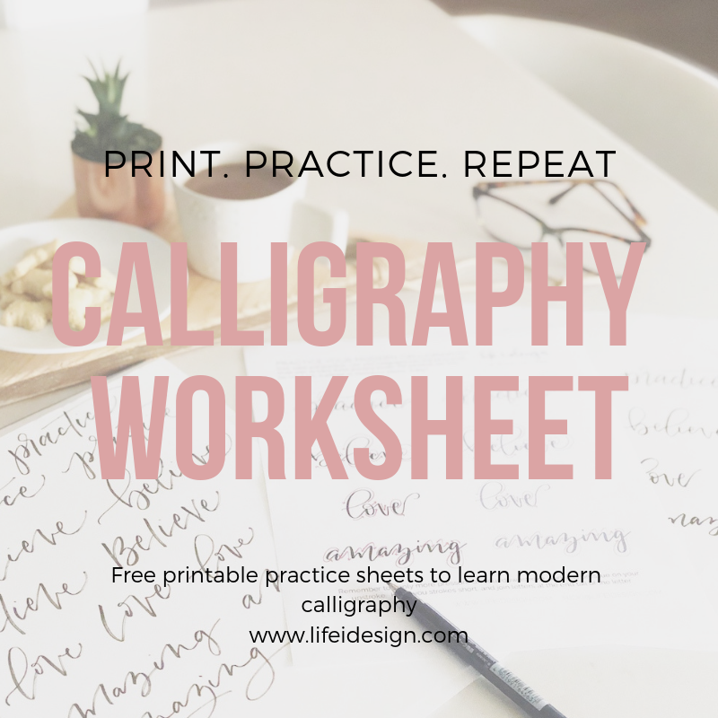 Free Calligraphy Practice Sheets Printable