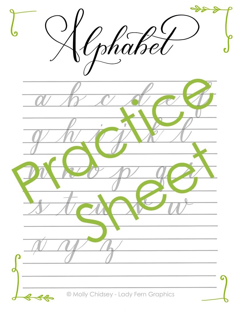 Calligraphy Practice Printables