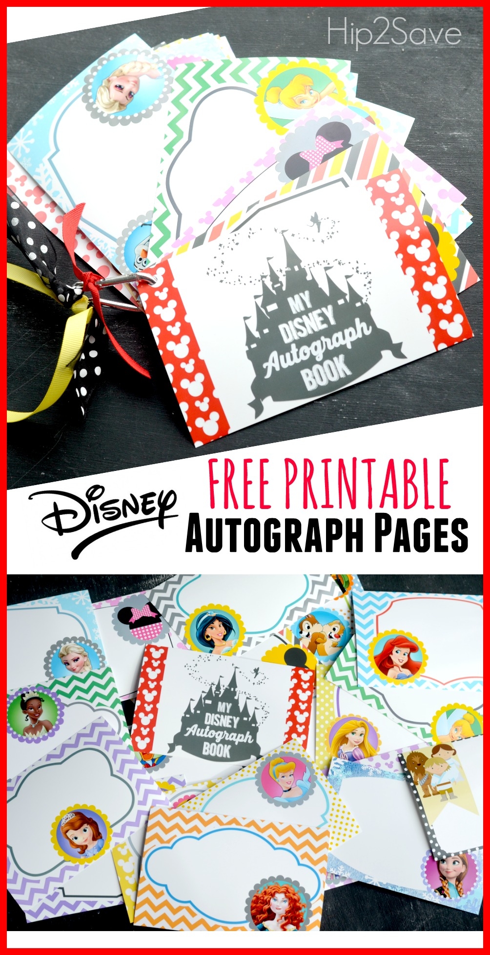 Free Printable Disney Character Autograph Pages Perfect For Upcoming Disney Trip 