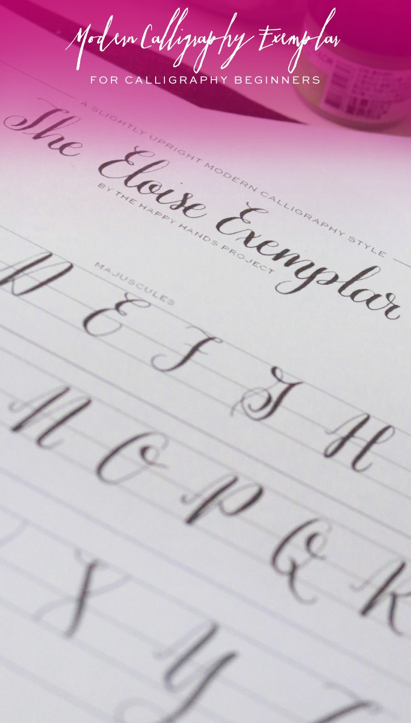 FREE PRINTABLE MODERN CALLIGRAPHY ALPHABET Happy Hands Project