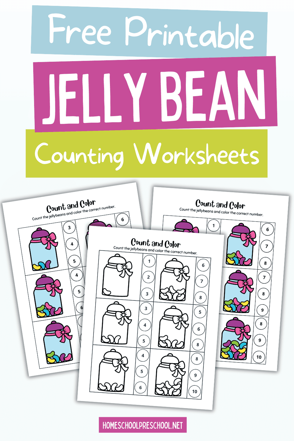Fun Jelly Bean Counting Worksheets For Kids Engage Learn