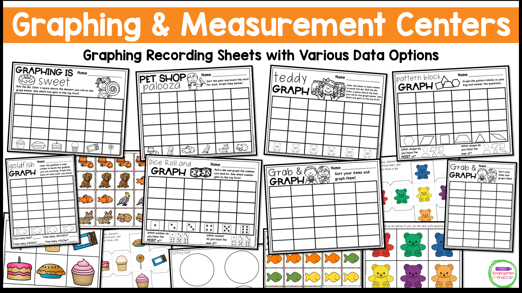 Graphing And Measurement Activities For Pre K And Kindergarten The Kindergarten Connection