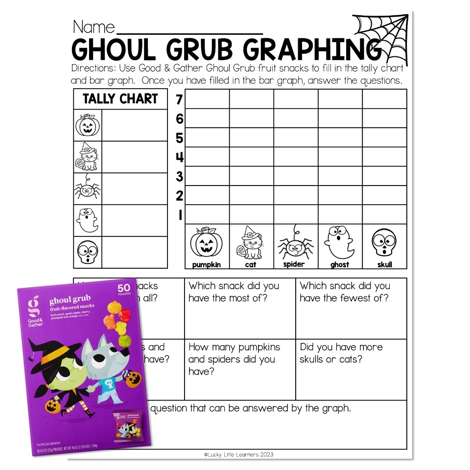 Free Printable Halloween Graphing Worksheets