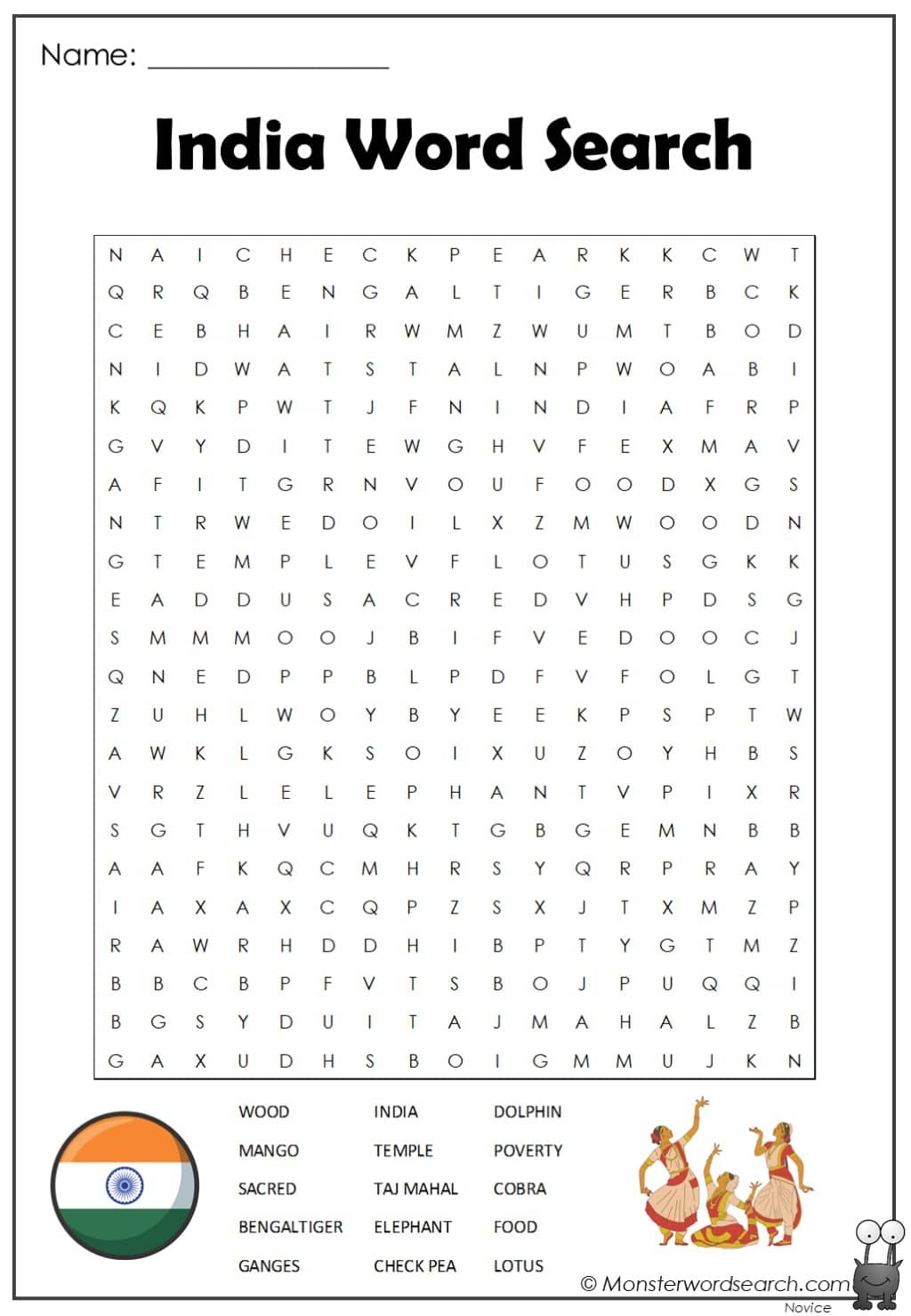 Geography Word Search Printable