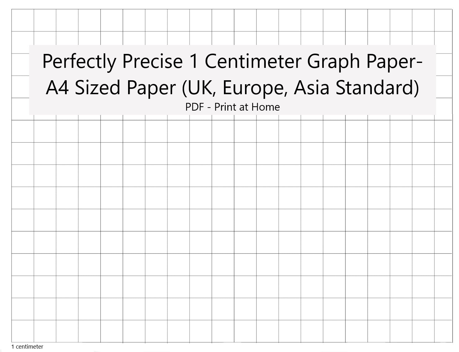 1/4 Printable Graph Paper