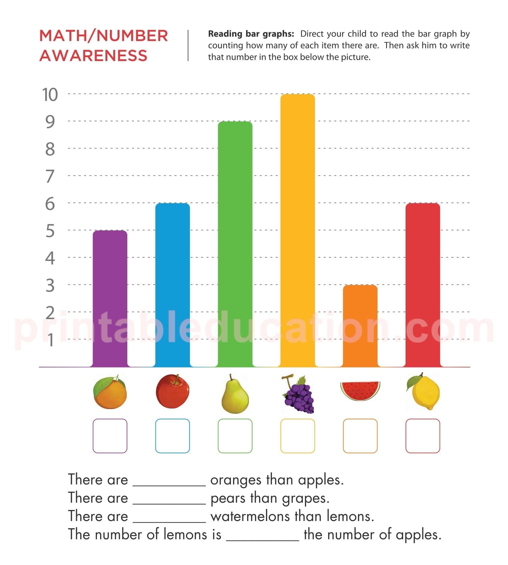 Bar Graph Printable
