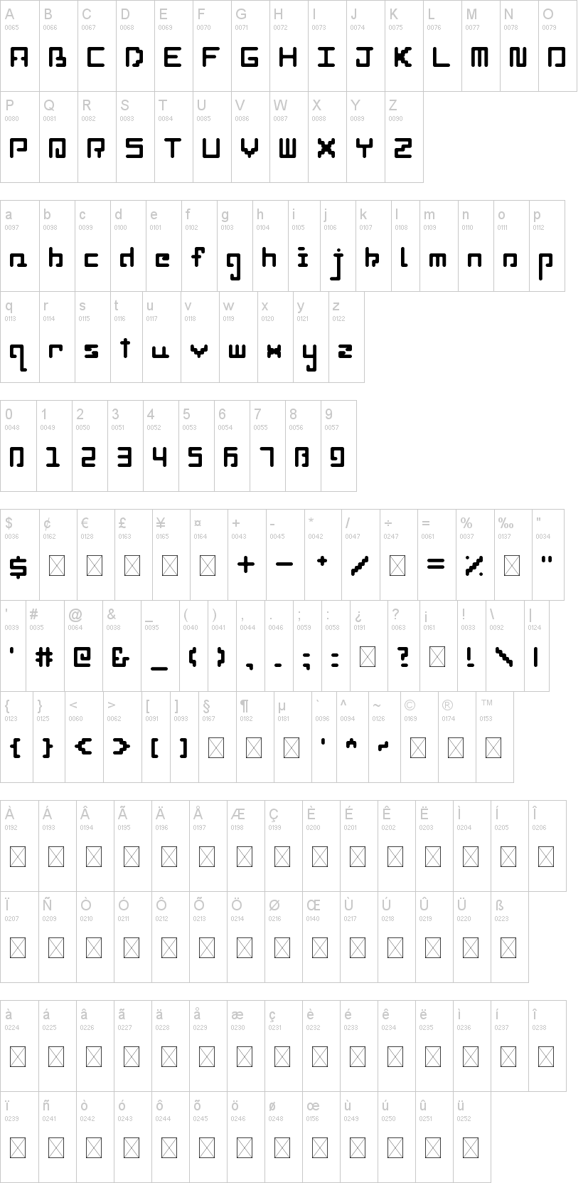 Printable Font Dafont