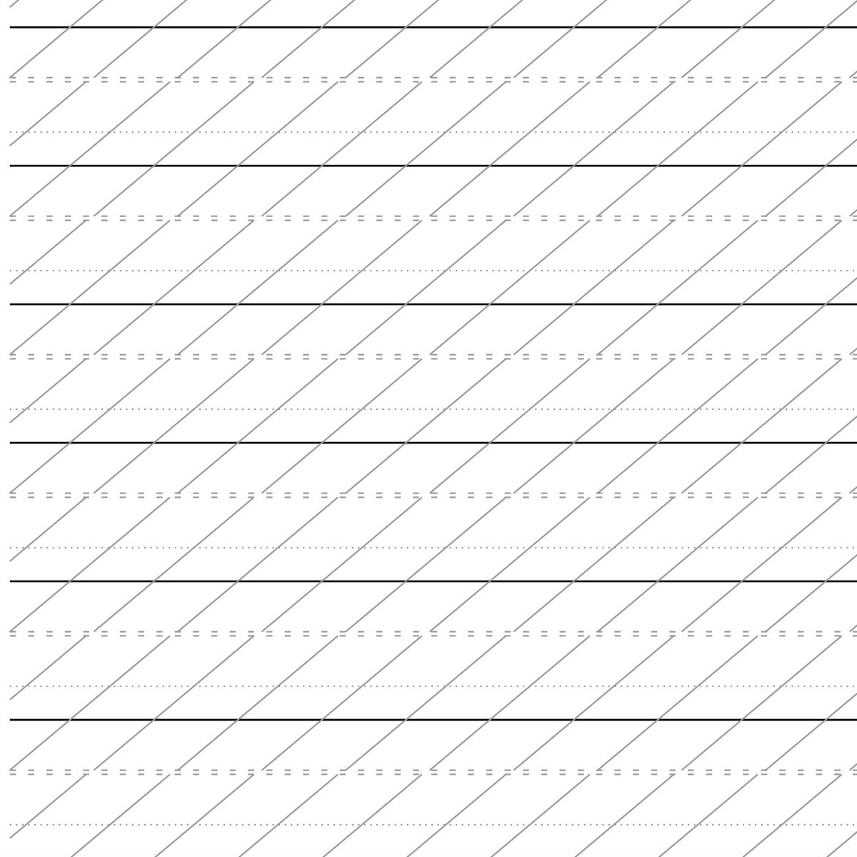 Printable Modern Calligraphy Practice Sheet Etsy