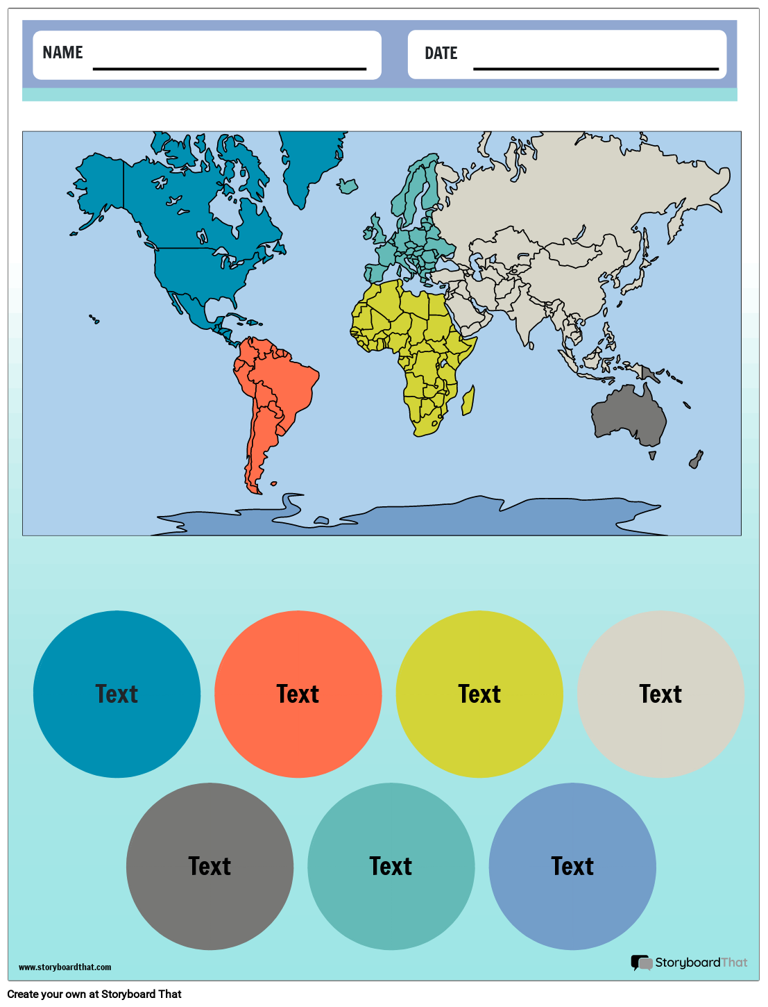 Printable World Geography Worksheets Maps And Templates