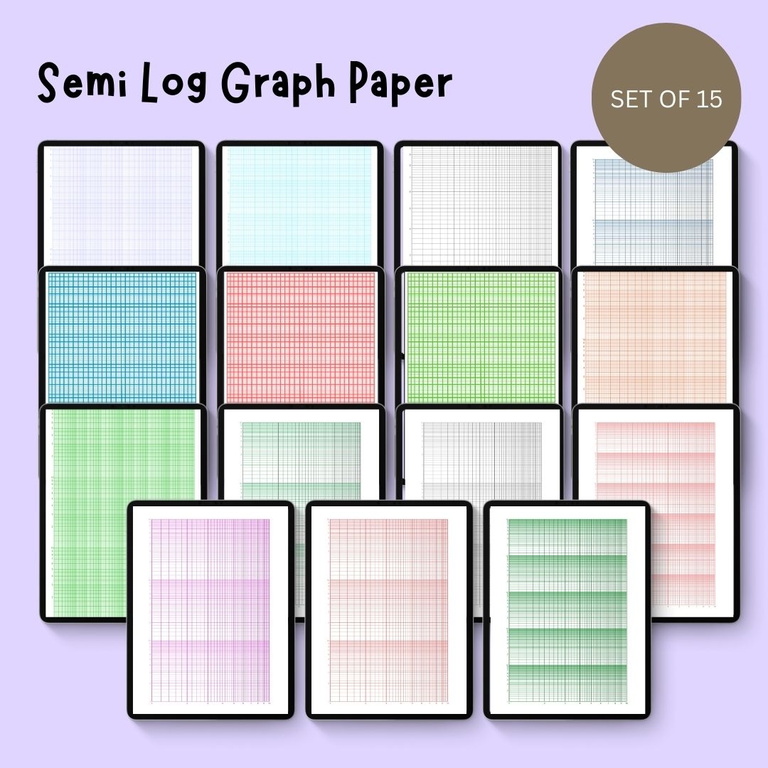 Semi Log Graph Paper Grid Paper Printable Template In PDF