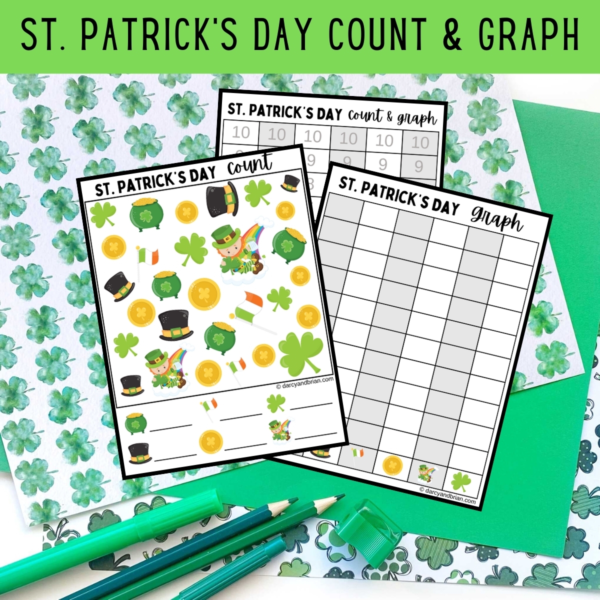St Patrick s Day Count And Graph Worksheets