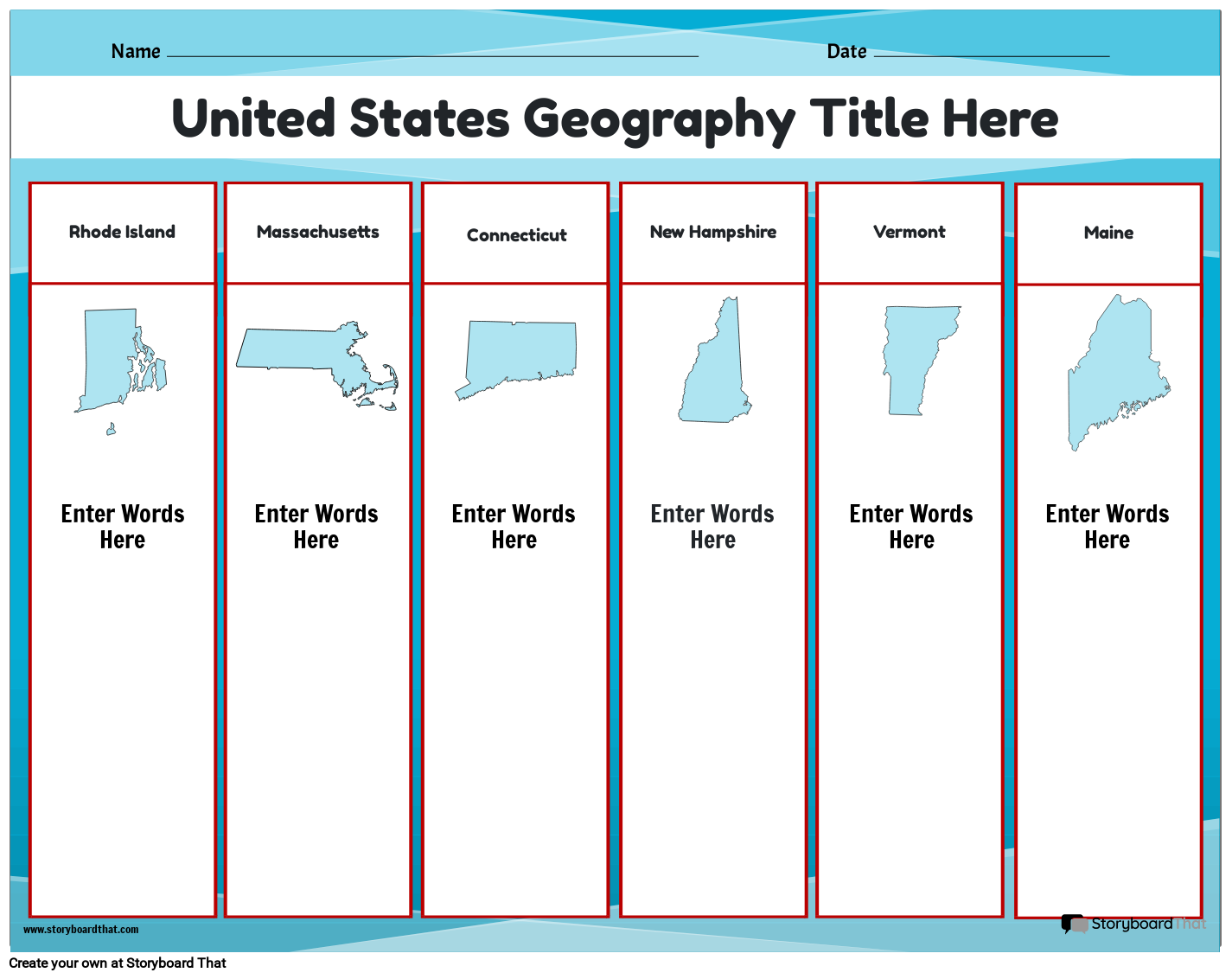US Geography Worksheets Free USA Maps And Templates