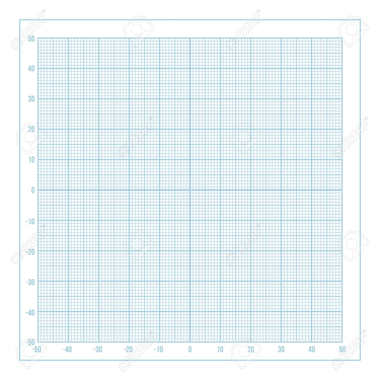 Vector Blue Metric Graph Paper With Coordinate Axis 1mm Grid Accented Every 10 Millimeters Royalty Free SVG Cliparts Vectors And Stock Illustration Image 99996086 