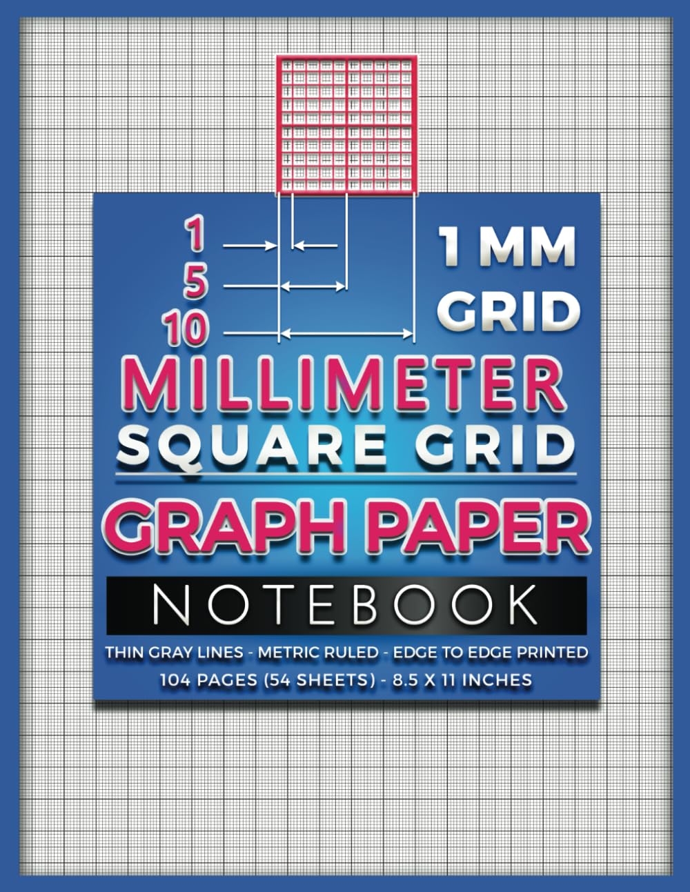 1 5 10 Mm Graph Paper 1 Mm Square Grid Desertcart Seychelles