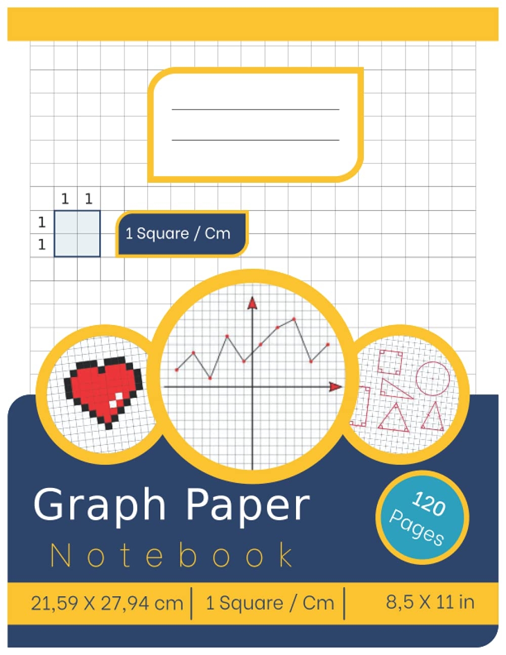 1 Centimeter Graph Paper Notebook One Cm Graph Paper Cm Grid Paper Graph Paper Notebook One