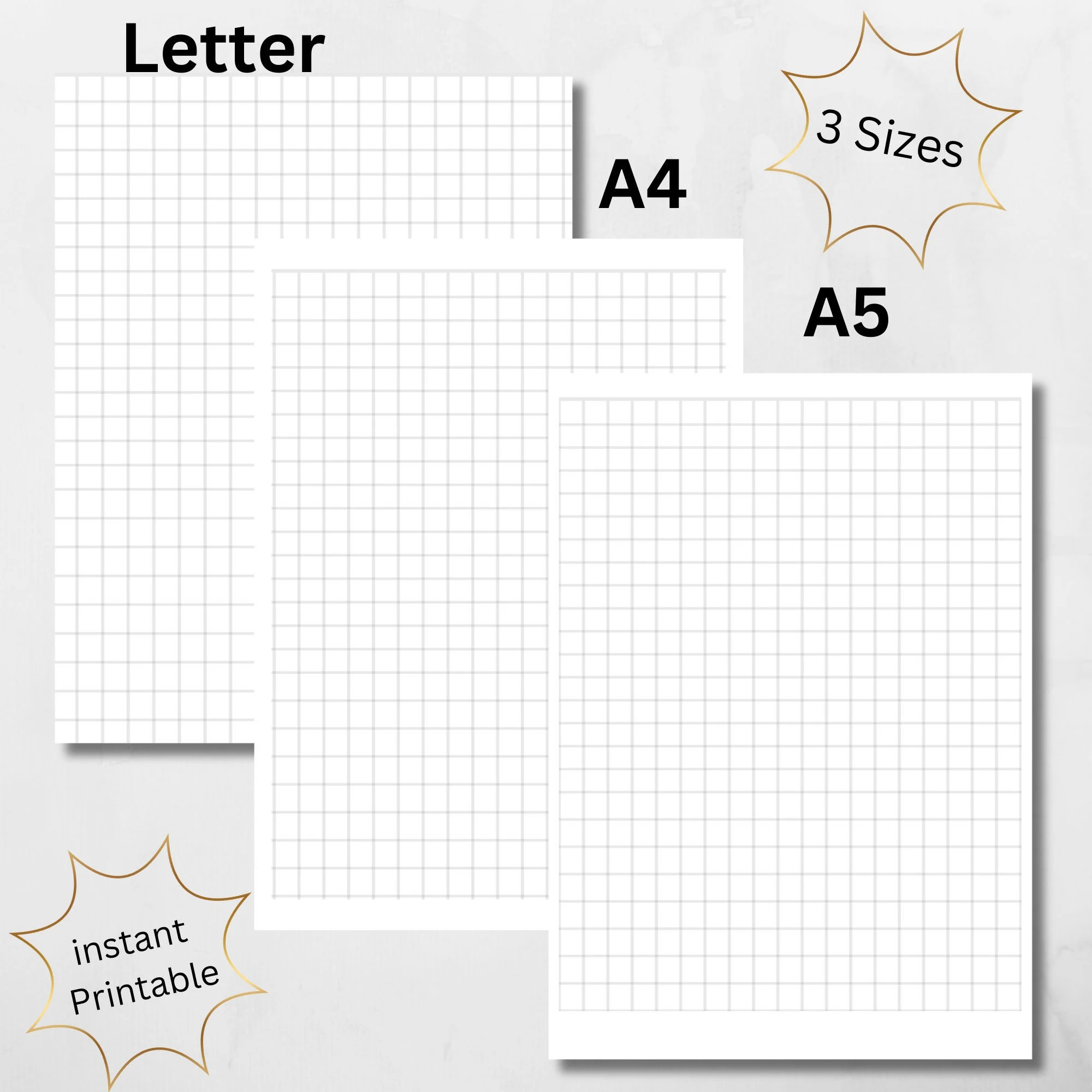 Graph Paper Free Printable 1/3 Inch Squares