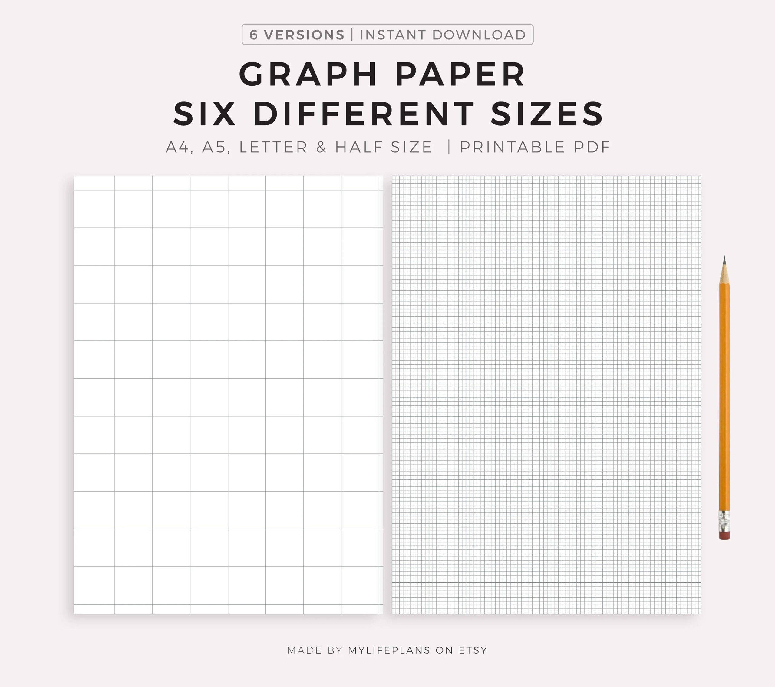 1 Inch Graph Paper Etsy