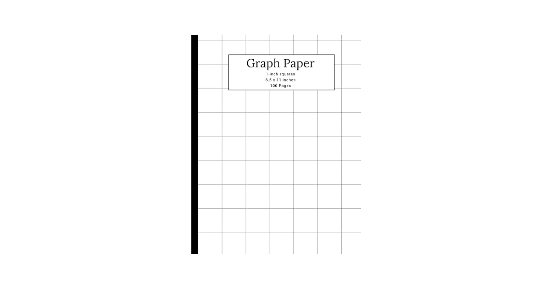 1 Inch Square Graph Paper 8 5 X 11 Graph Paper Pad Large Books Boycey 9798486696824 Amazon Books