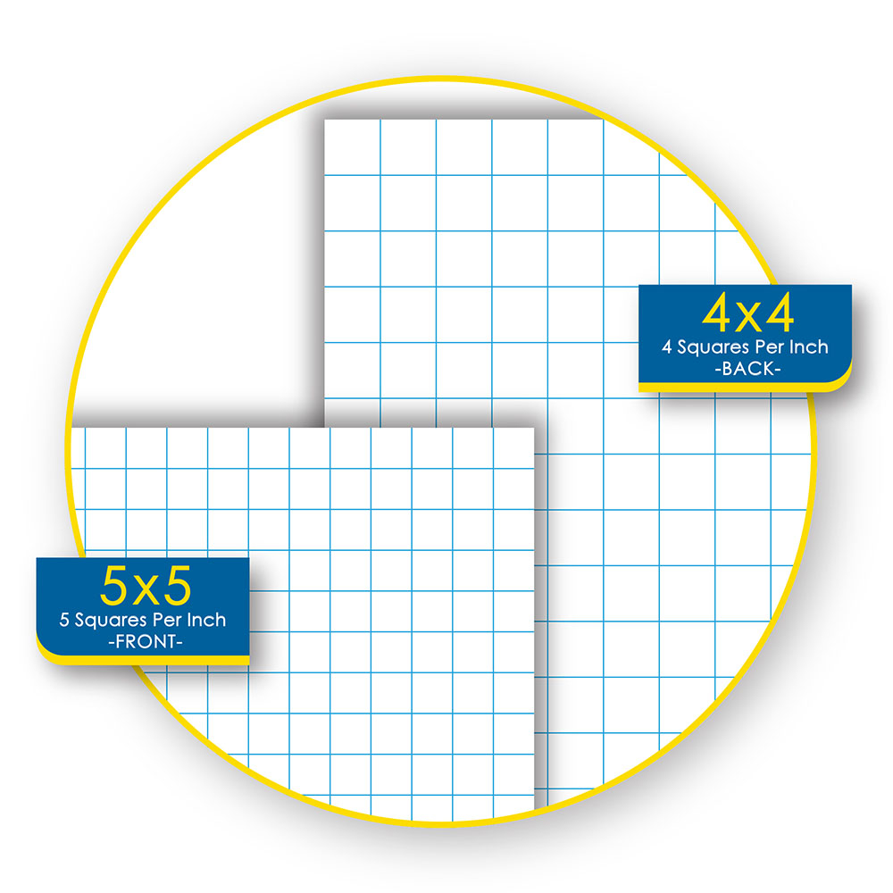 1 Subject Coil less Notebook 11 X 9 Double Sided Graph Ruled 4 4 5 5 10545 IScholar NY