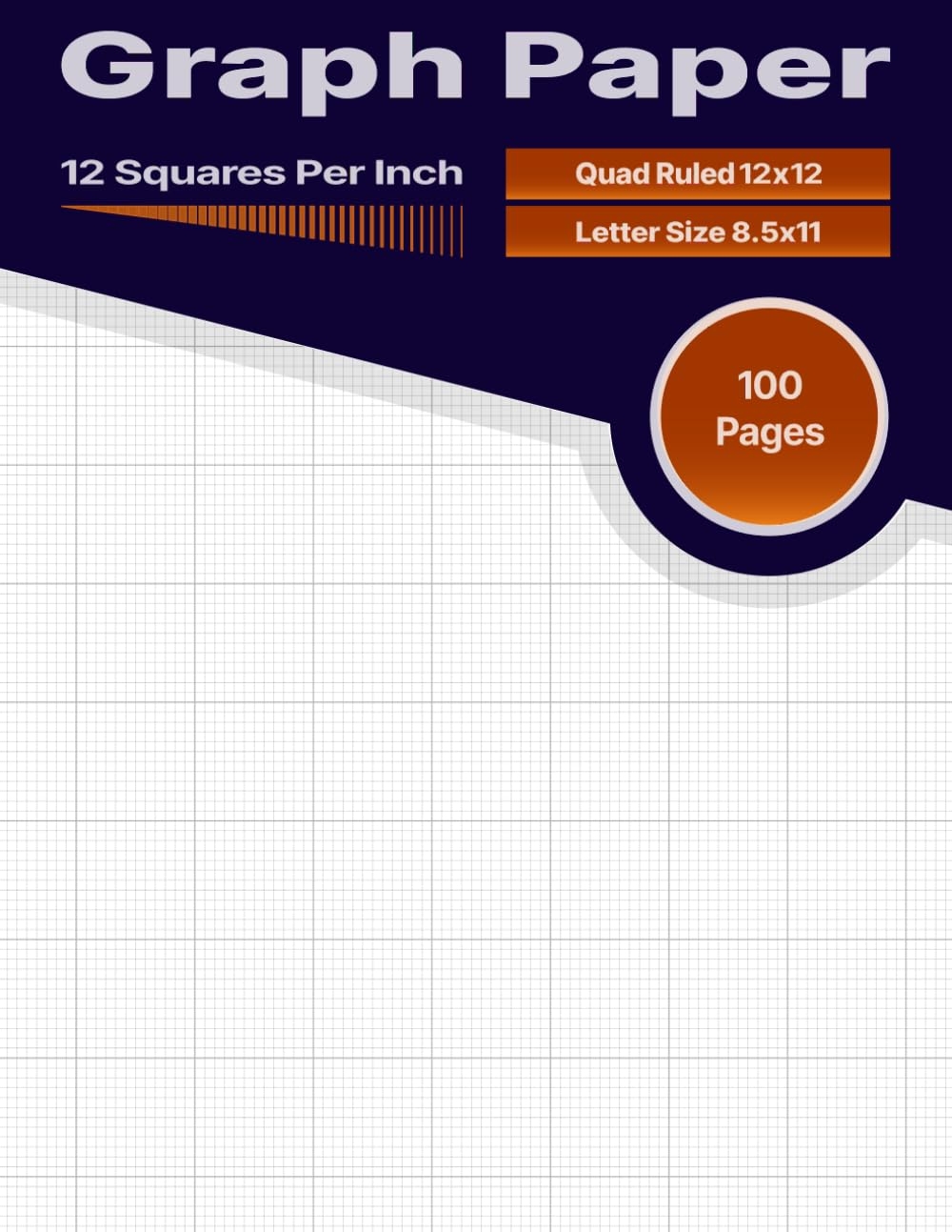 12 Squares Per Inch Graph Paper Graph Paper Notebook Quad Desertcart Seychelles
