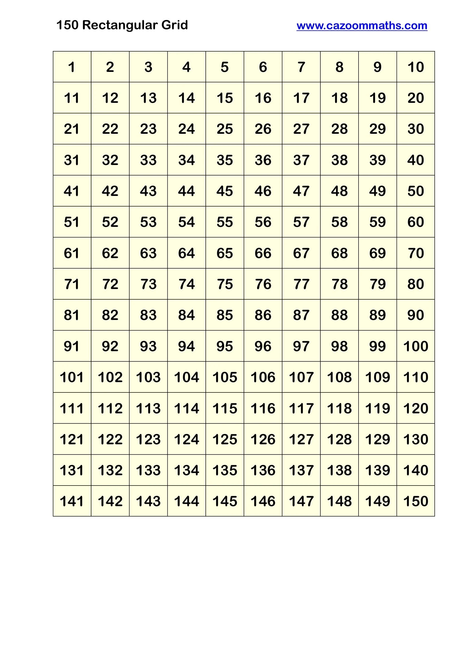 150 Rectangle Grid FREE Teaching Resources