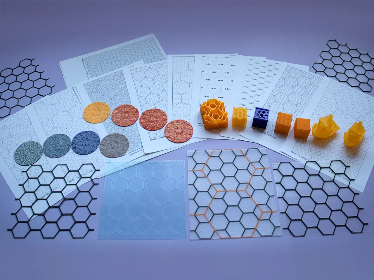 2D 3D Hex Grid Creator Custom Infills Surface Finishes By Xavier Faraudo Download Free STL Model Printables