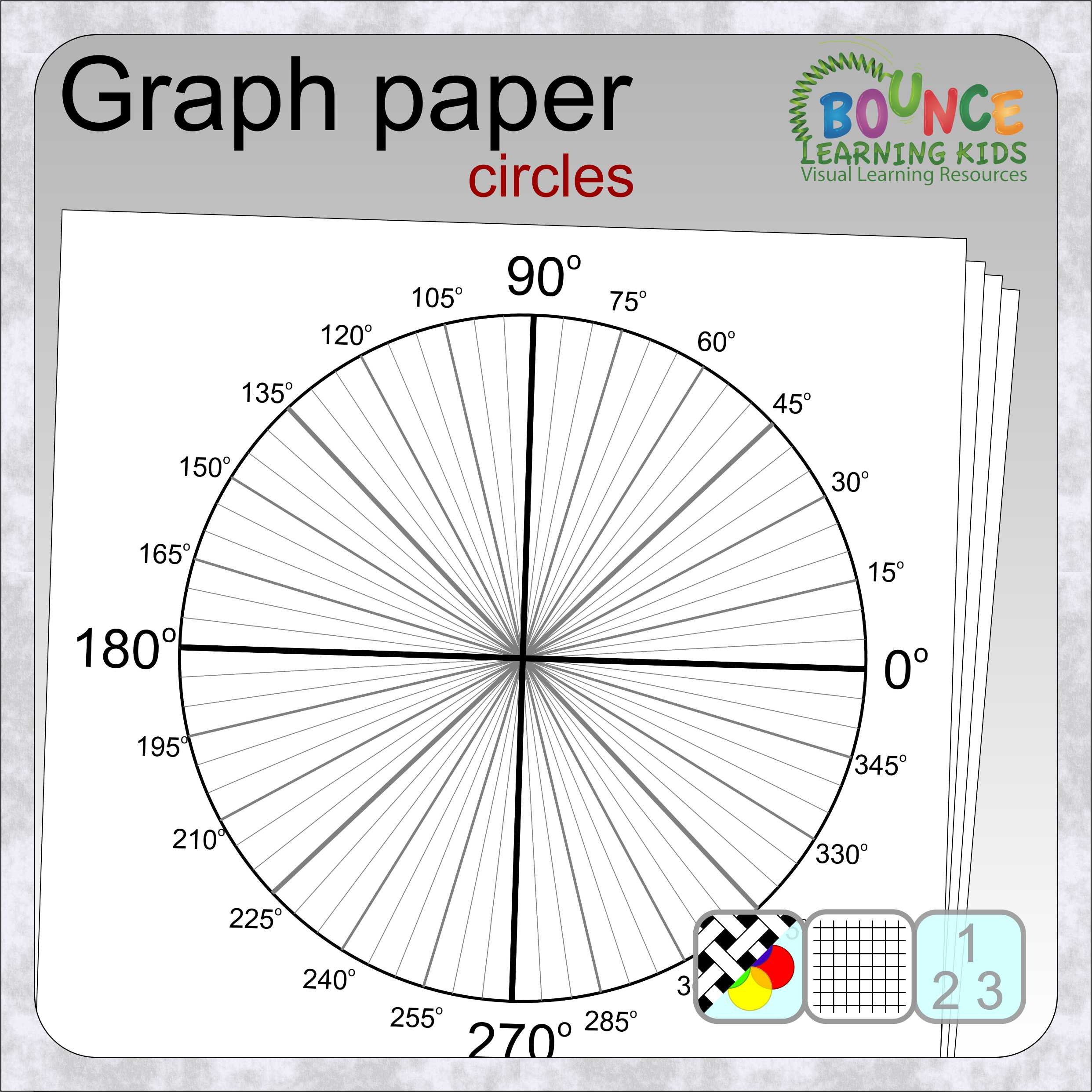 9 Useful Circles Graph Paper Clip Art Bounce Learning Kids