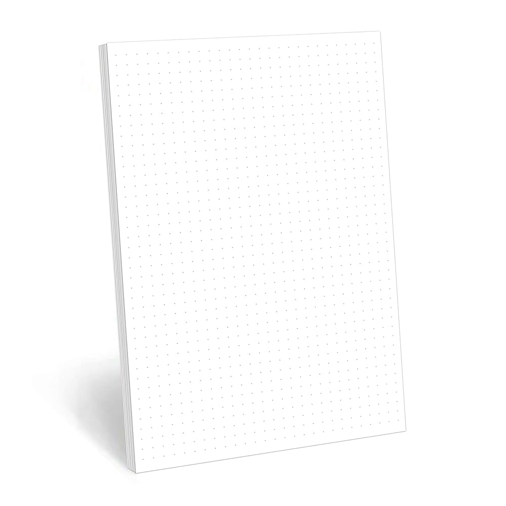 Amazon 321Done Dot Grid Notepad Dotted Graph Paper Small 5 5x8 5 Made In USA 50 Sheets Dotted For Bullet Planning Journaling Thick Paper 1 5 0 20 Dots Notes Sketching Writing Smooth White Office Products