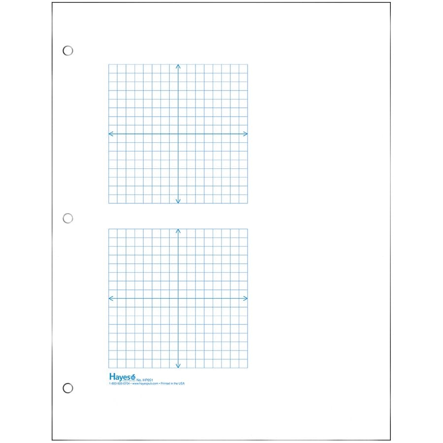 Amazon Geyer Instructional Products 2 Grid Coordinate Plane Graph Paper 1 4 Squares And Accentuated Axes With Arrows Right Half Blank Double Sided Blue Lined 500 Sheet Ream Three Hole Punched Office Products