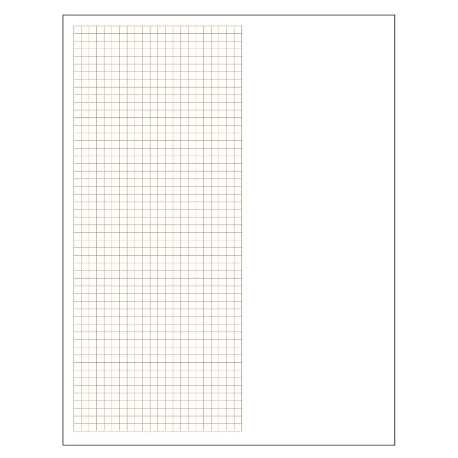 Amazon Geyer Instructional Products Metric Graph Paper Left Half 1 2 Cm Squares Right Half Blank Double Sided Red Lined 500 Sheet Ream Three Hole Punched Office Products