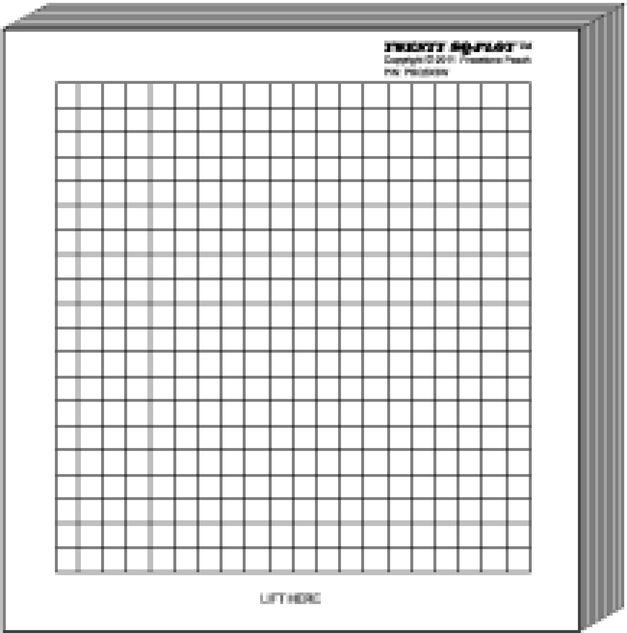 Amazon MiniPLOT Algebra Graphing Kit Six 3x3 Inch Sticky Backed Graph Paper Pads Variety Of X Y Axis Coordinate Grid Templates Printed On Pads Pads Mounted On 8 5x11 Cardstock 50