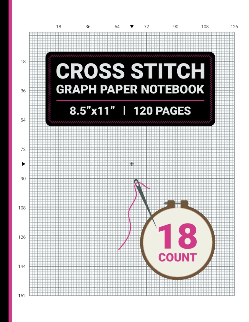 Art Starts With A Line Printable Cross Stitch Graph Paper Graph Paper For Cross Stitch 10 11 14 16 18 And 22 Stitch Notebook