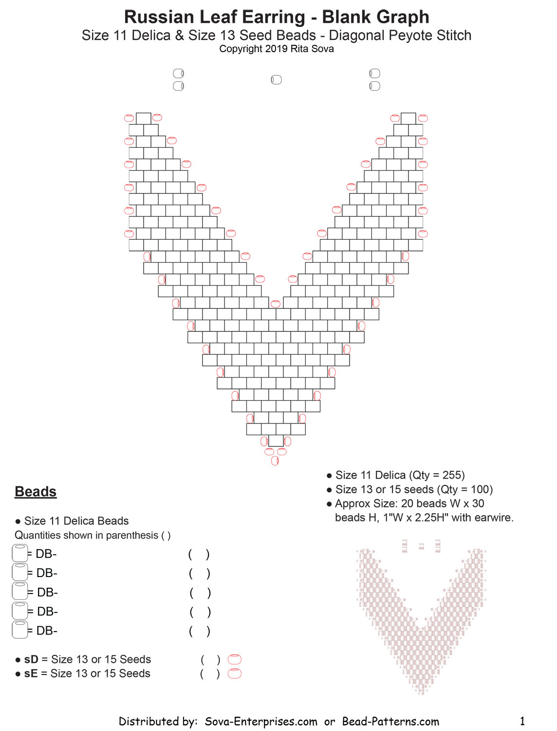 Beading Graph Paper Free Printable