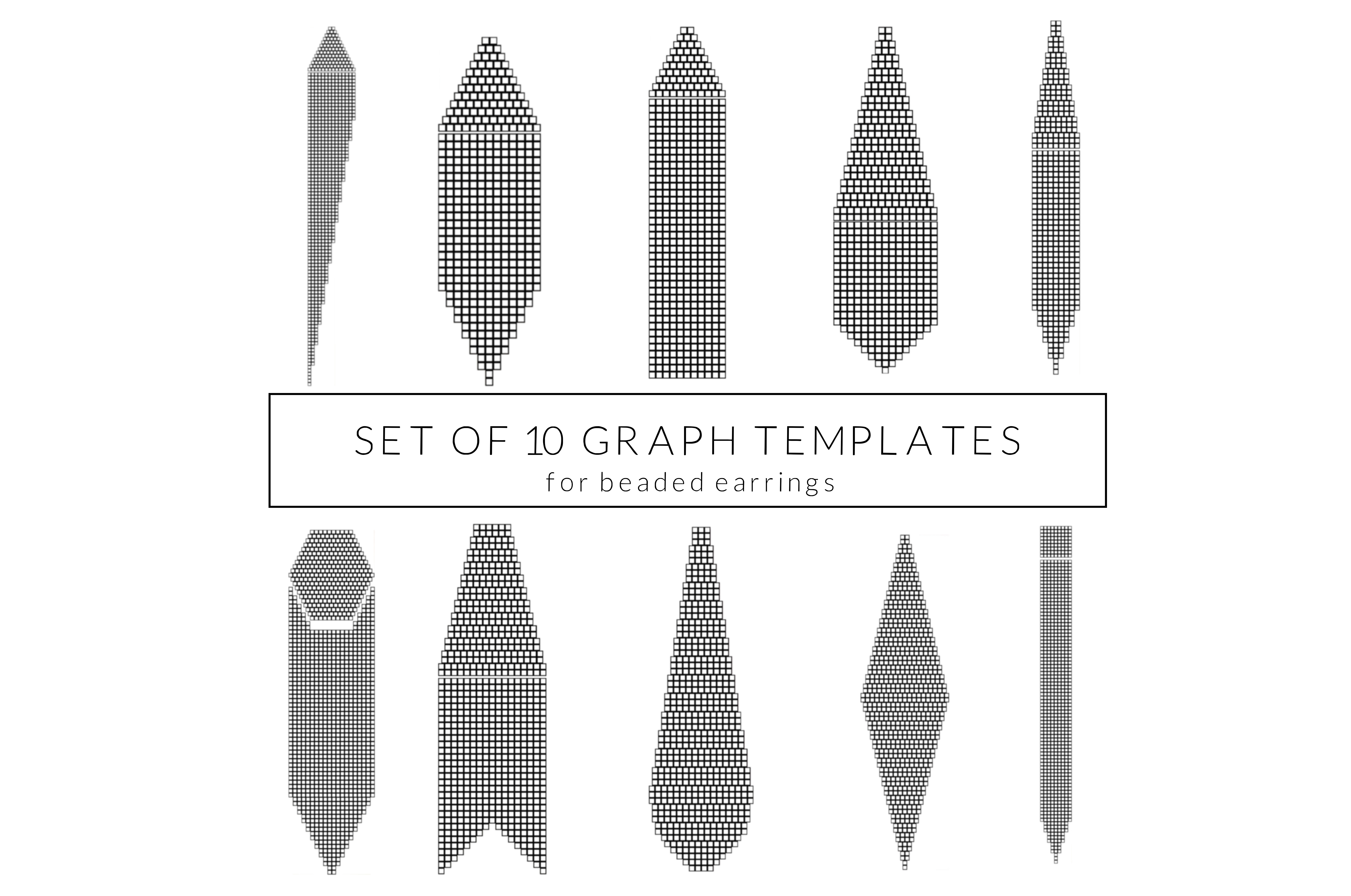 Bead Template Beading Graph Blank Template Paper Graph Pa Inspire Uplift