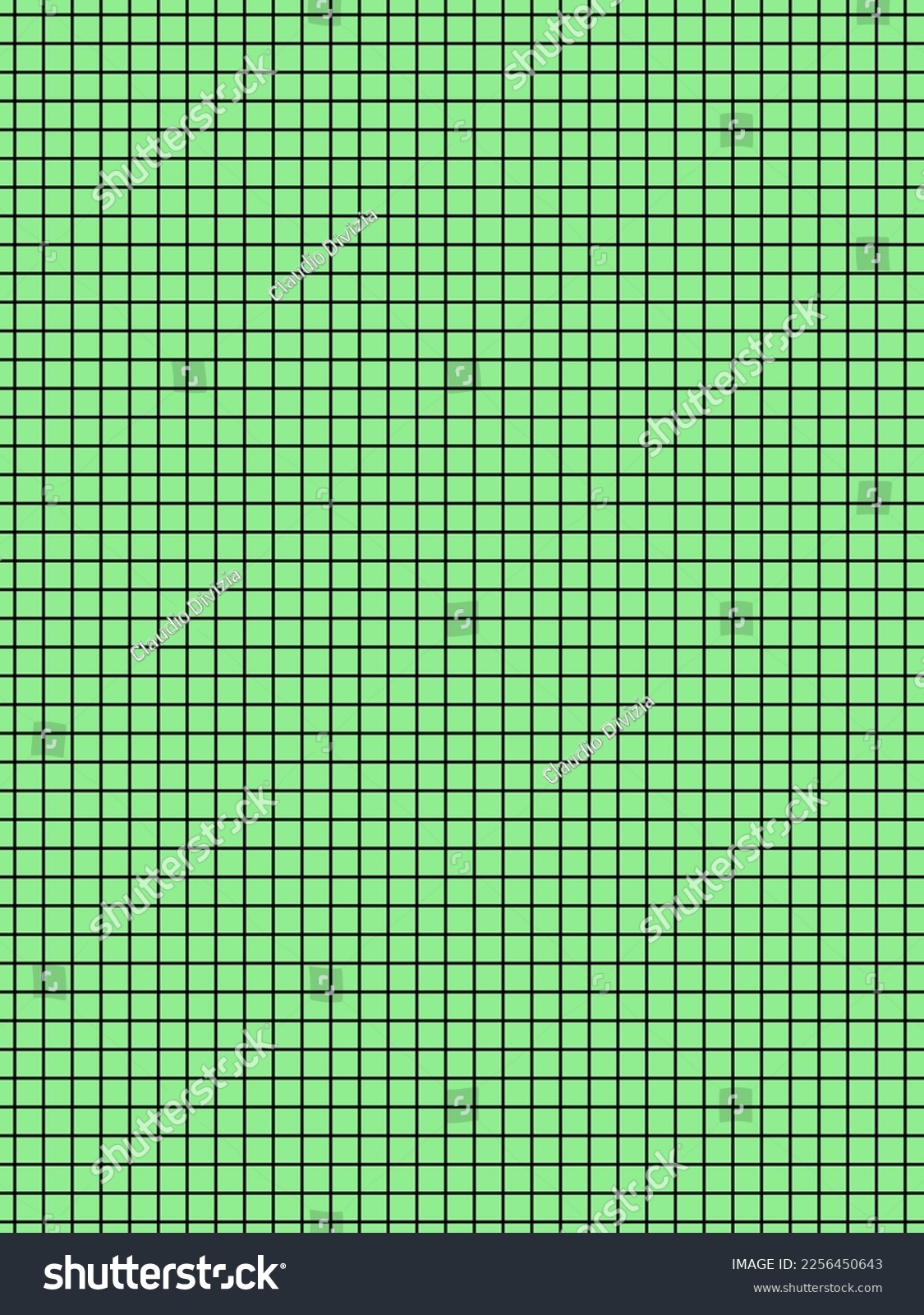 Black Colour Graph Paper Over Green Stock Vector Royalty Free 2256450643 Shutterstock
