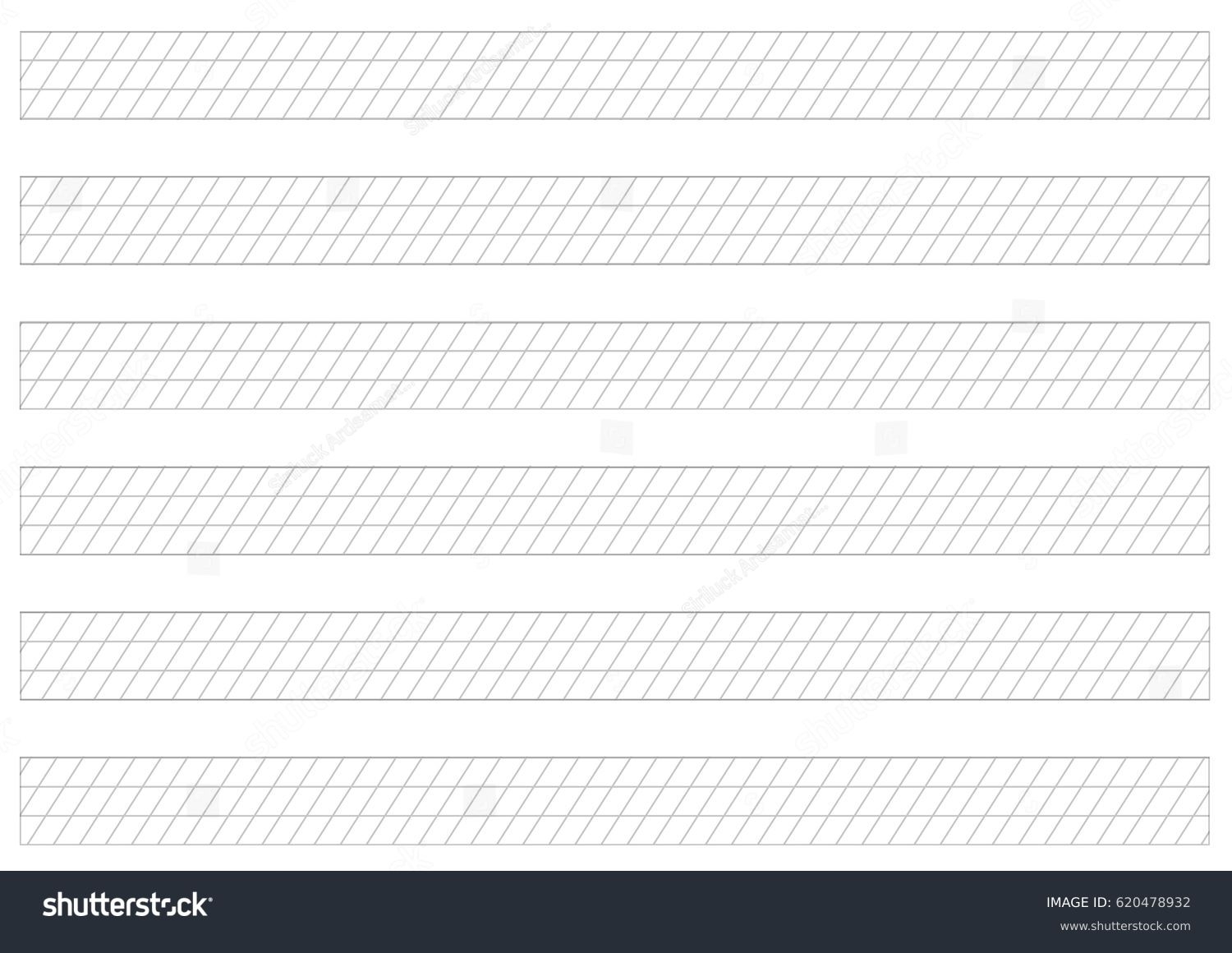 Calligraphy Grid Printable Graph Paperblack Grid Stock Vector Royalty Free 620478932 Shutterstock